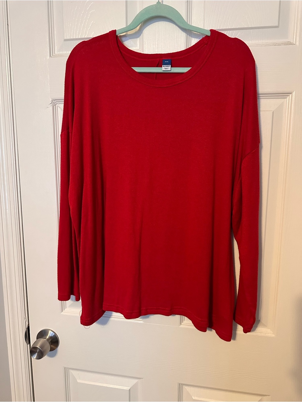 Old Navy Red Long Sleeve Women's Top